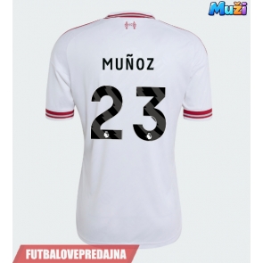 Lacne Muži Futbalové dres Liverpool Victor Munoz #23 2026-27 Krátky Rukáv - Preč